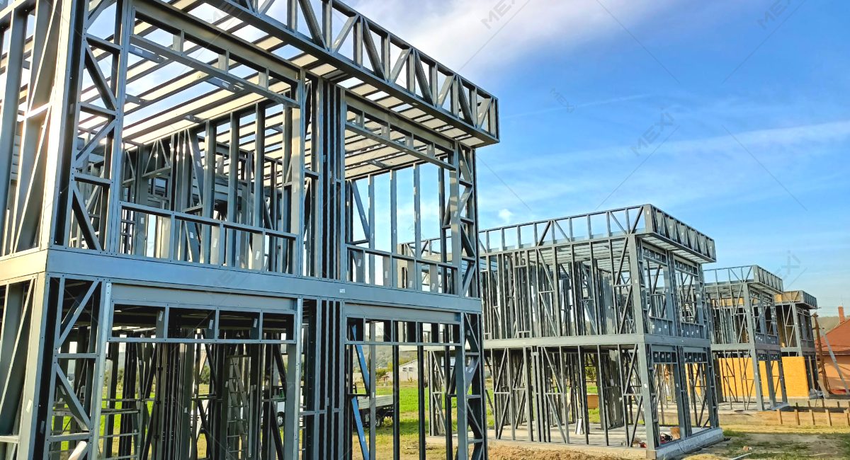 Residential houses on lightweight structure
